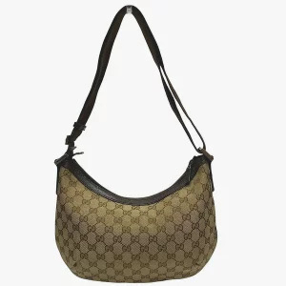 Gucci Bag Canvas GG Shoulder Brown